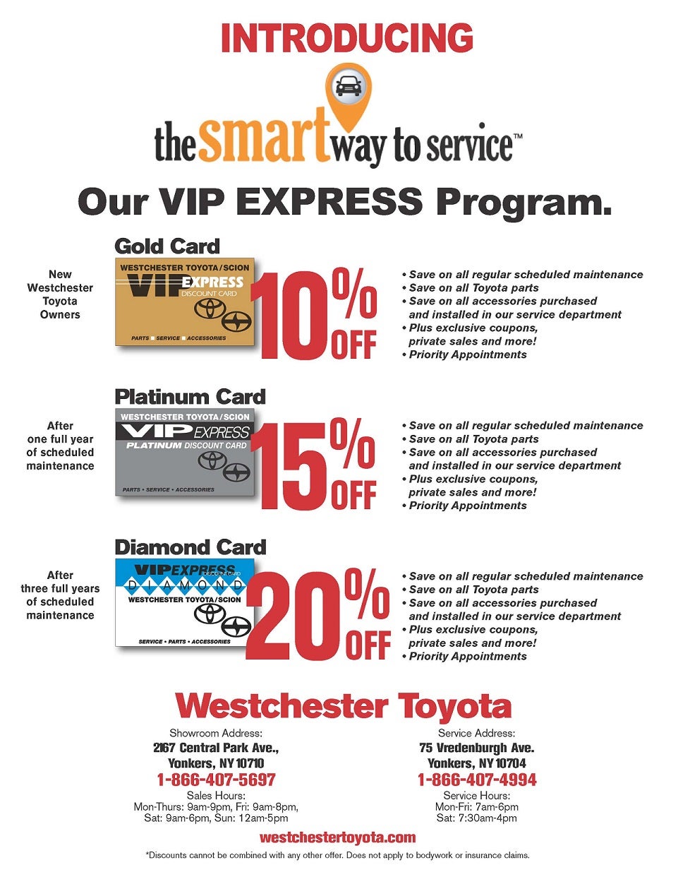 Westchester Toyota VIP Express Program - the smart way to service